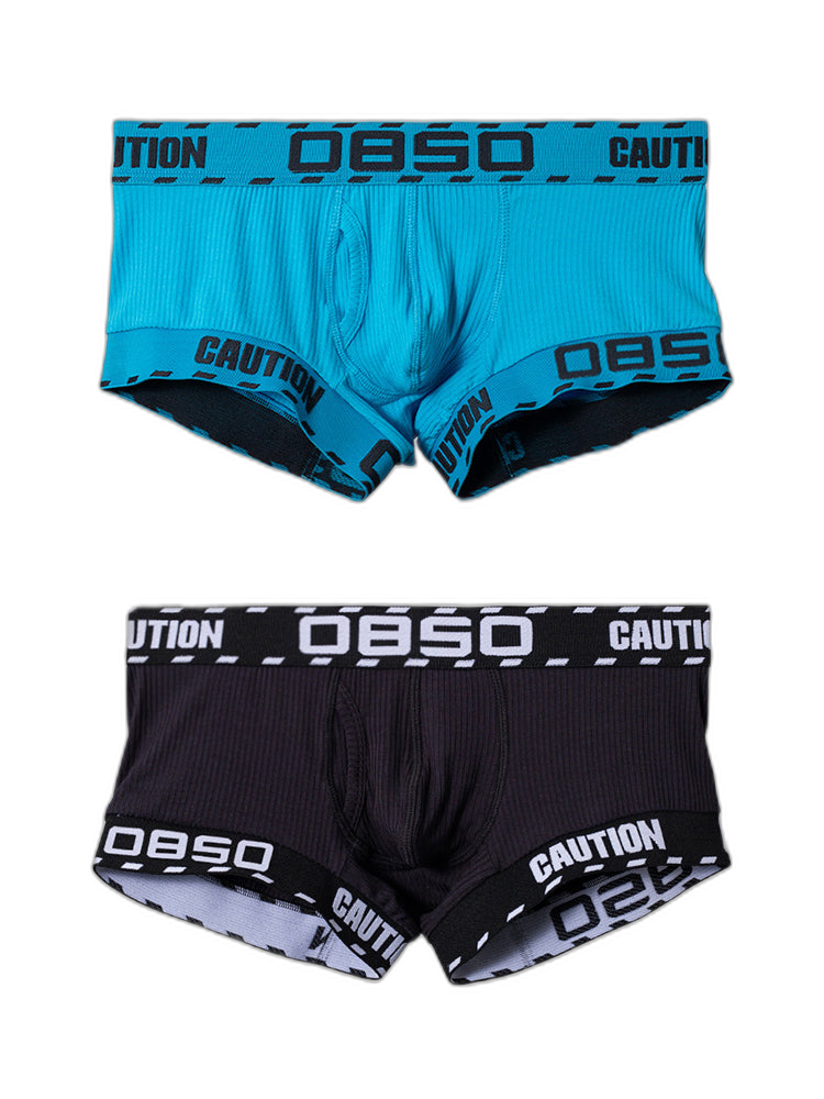2 Pack Men's U-Pouch Low-Rise Breathable Trunks