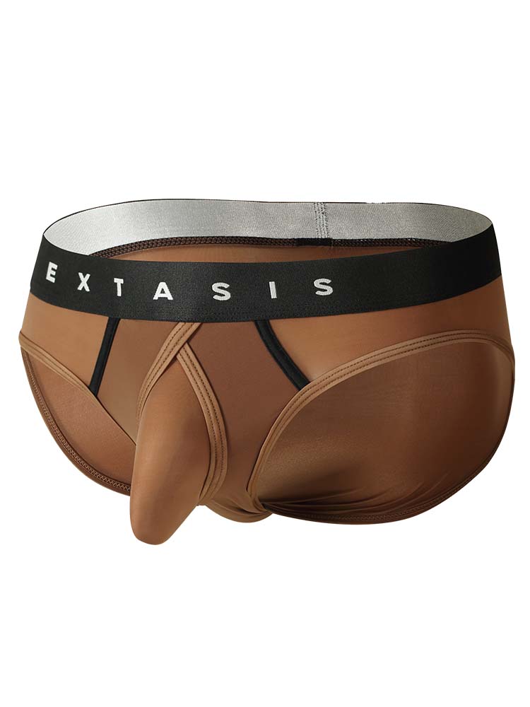Men's Sexy Silky Smooth U-Convex Pouch Briefs