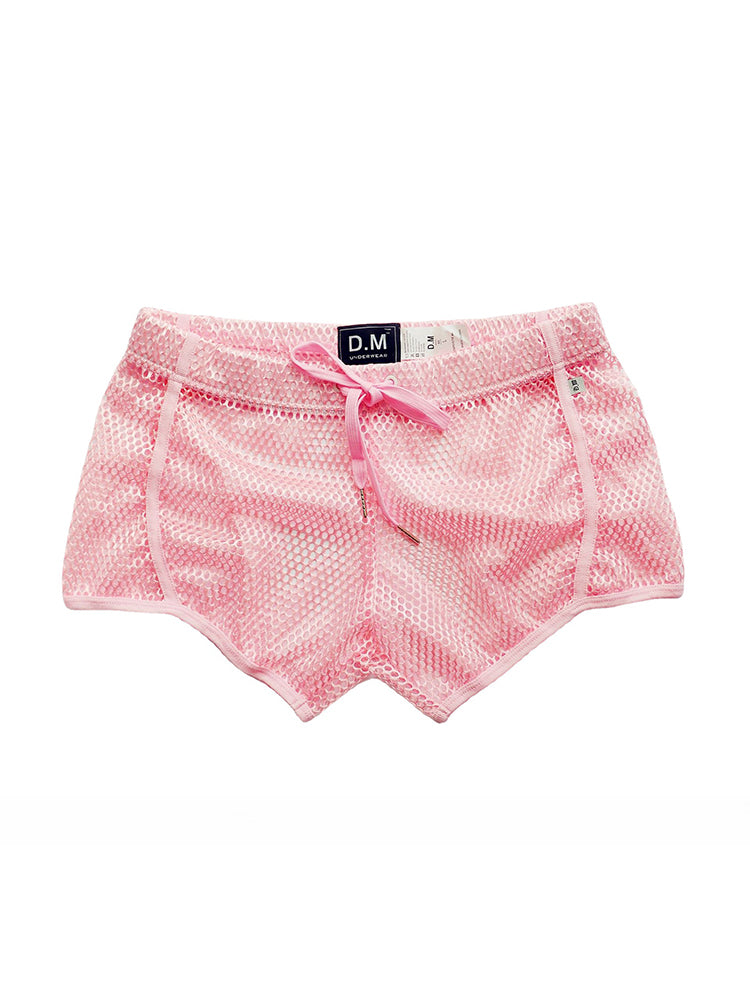 D.M Sexy Mesh Breathable Home Boxer Shorts