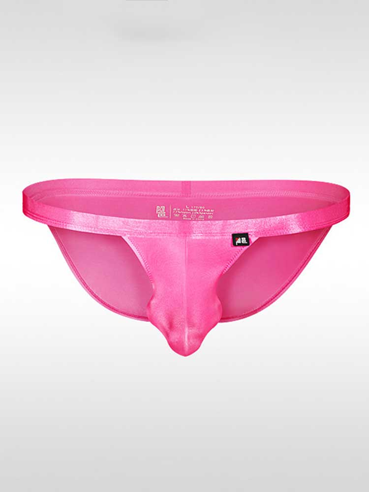 Men's Sexy High-Cut Stretch Low-Rise Ice Silk Briefs