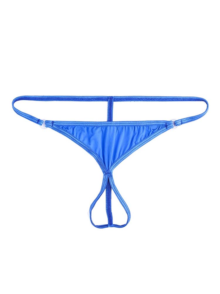 Men's Erotic Breathable Transparent Thong Briefs