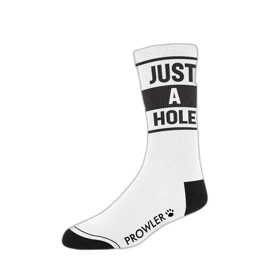 Prowler RED Just A Hole Socks Black White