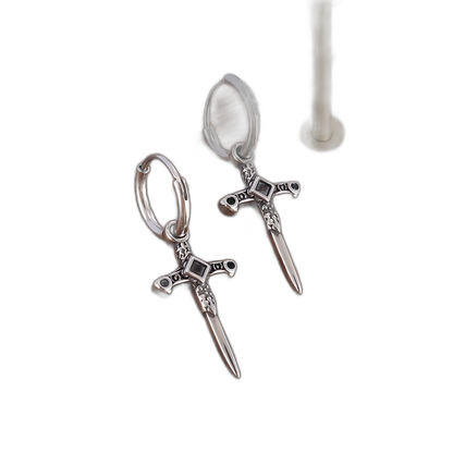 Dagger Hoop Earrings