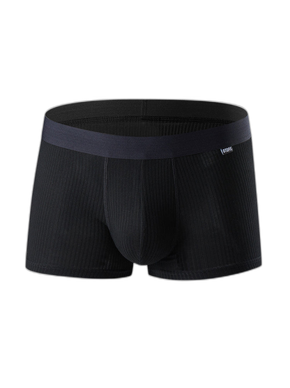 Men's Breathable Threaded Fabric U Convex Trunks