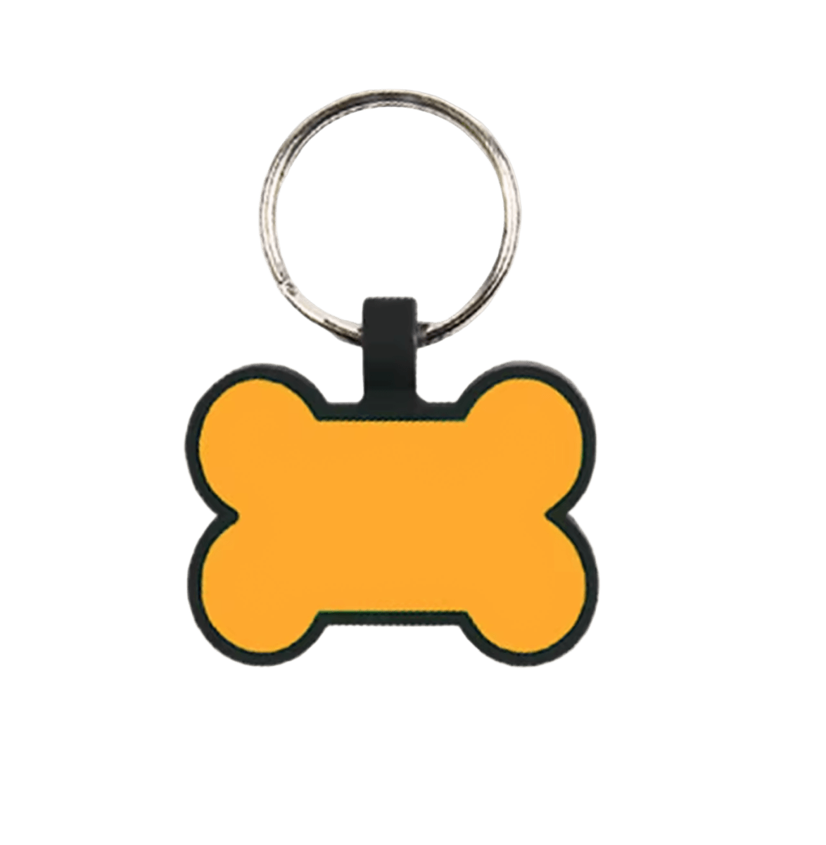 Custom Engraved Silicone Tag Orange