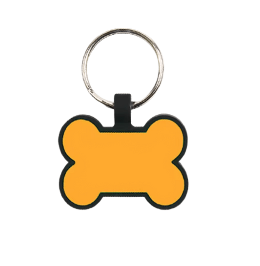 Custom Engraved Silicone Tag Orange