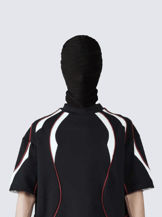 Black Textured Balaclava Mask