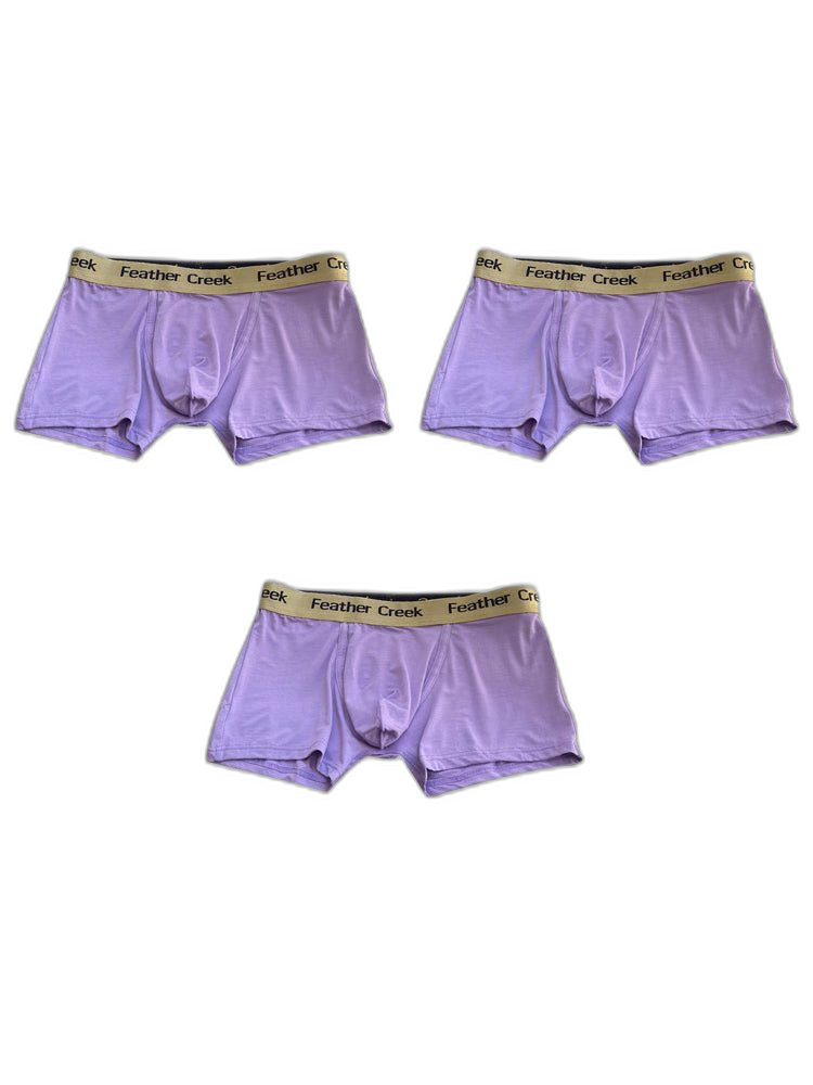3 Pack Men's U-Shaped Large Pouch Breathable Comfortable Trunks