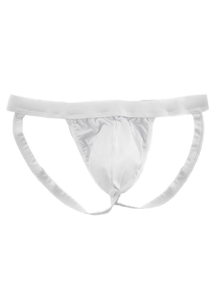 Men's Solid Color Single Layer Pouch Jockstrap