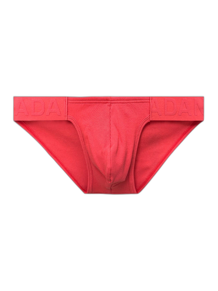 2 Pack Men's Low-Rise High-Cut Ribbed Cotton Bikini