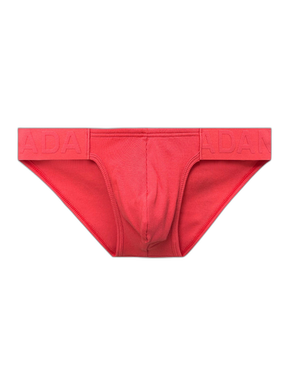2 Pack Men's Low-Rise High-Cut Ribbed Cotton Bikini