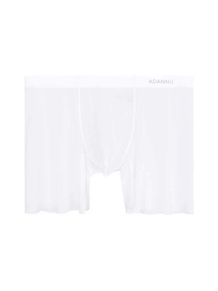 Men's Sexy Low-Rise Solid-Color Contour Pouch Boxer Briefs
