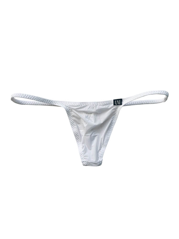 Men's Sexy Thin-Strapped Elastic Ice Silk Thong