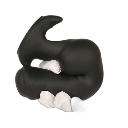 ELITE Liquid Silicone Canine Milker Plug Black 5.1 Inch
