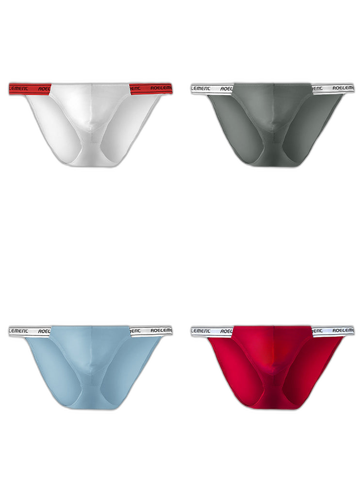 4 Pack Men’s Large Pouch Tight Stretchy Bikini