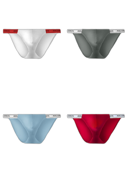 4 Pack Men’s Large Pouch Tight Stretchy Bikini
