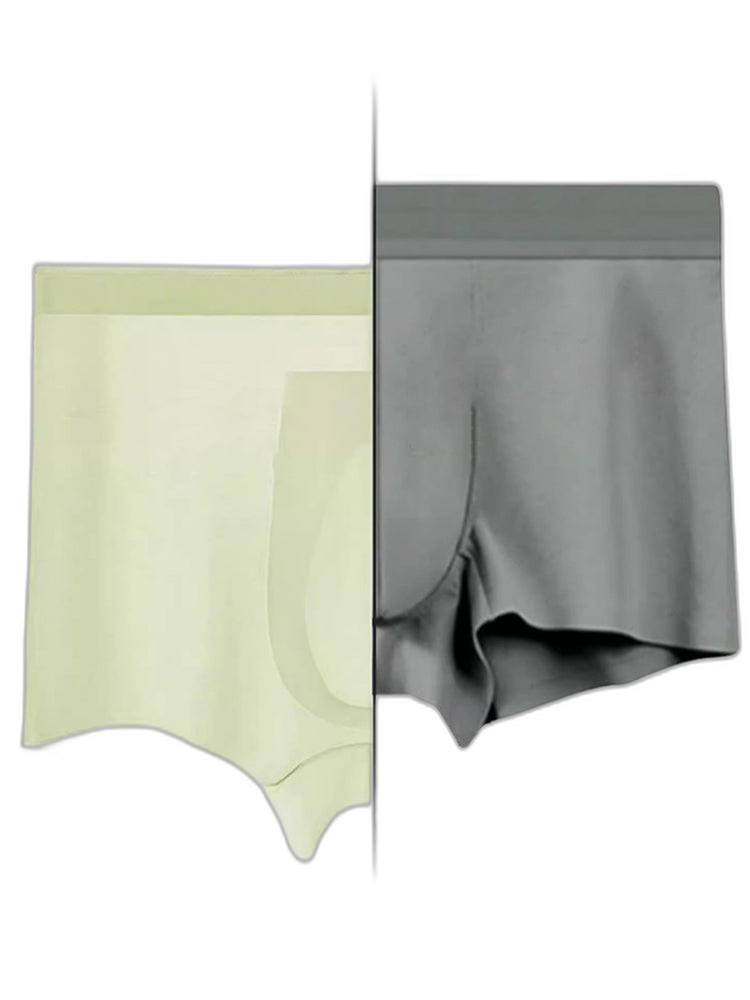 2 Pack Men's Ultra-Thin Ice Silk Quick-Dry Trunks