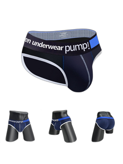 2 Pack Men's Middle-Rise Cotton Sexy Briefs