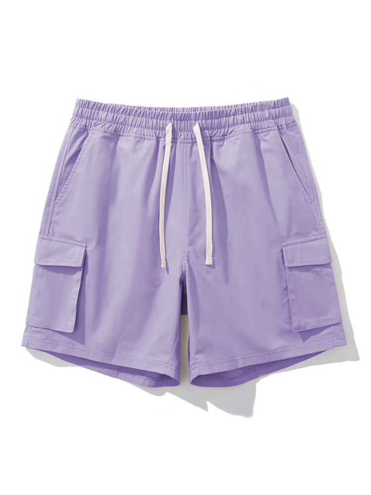 Men's Casual Side Pockets Pure Cotton Shorts
