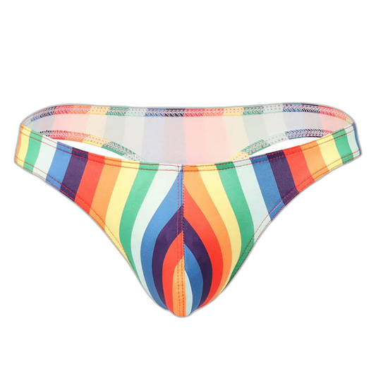 Retro Rainbow Low Rise Briefs