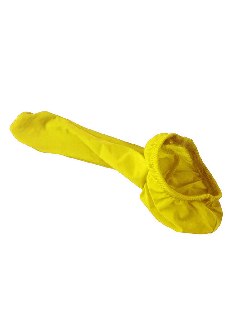 Solid Color Ice Silk Cock Sock