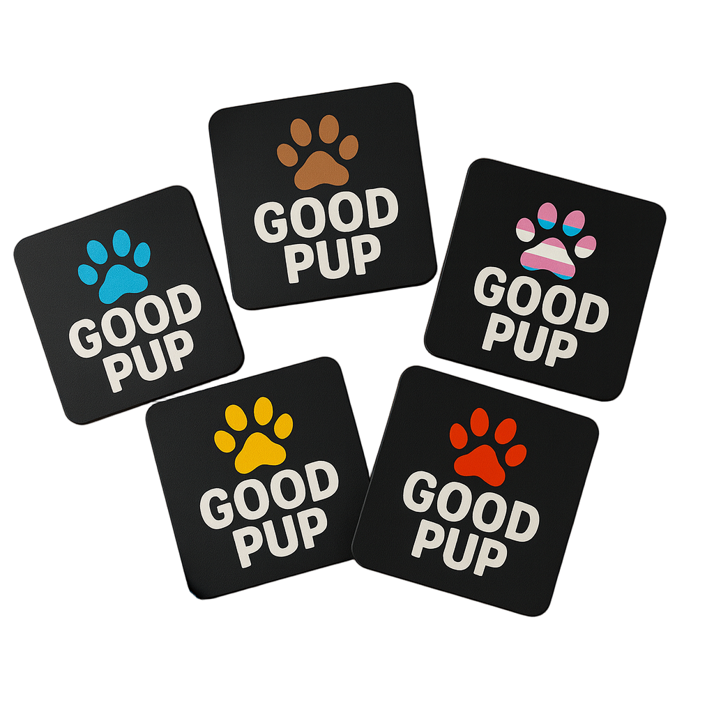 Good Pup Paw | Kink Fetish Coasters | Pup Play image 0