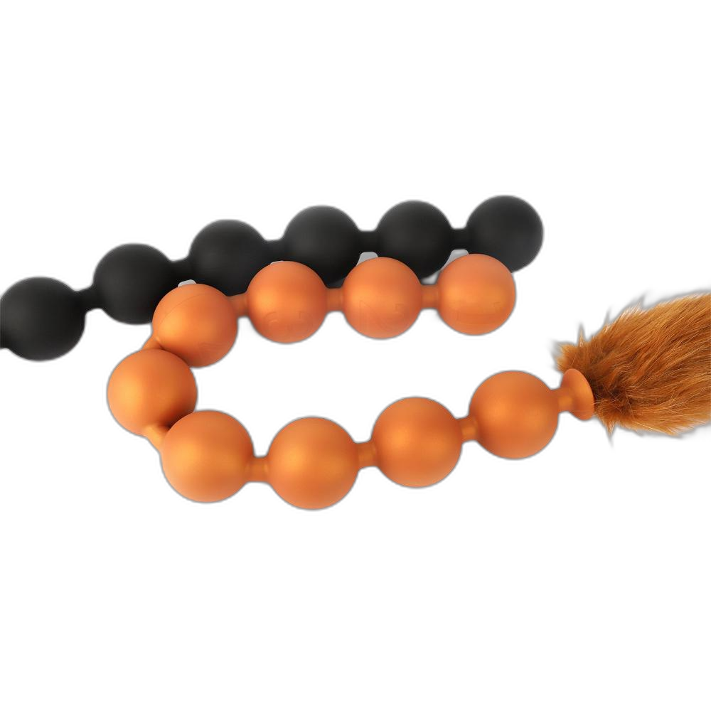 Nine Realms - Large Anal Beads - 9 Balls With Tail - Deep Anal Toy