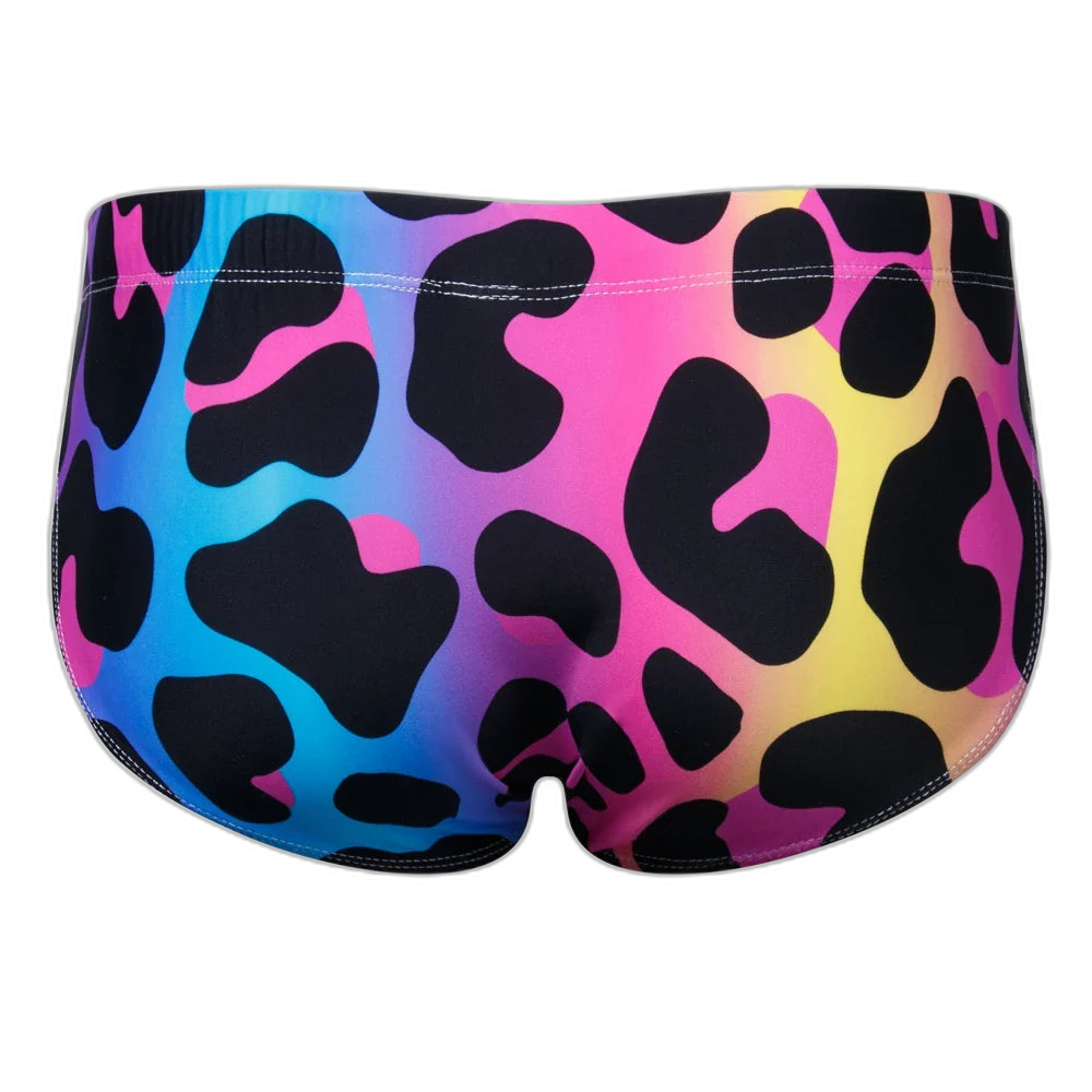 Jockmail Funky Leopard Push-Up Swim Trunks