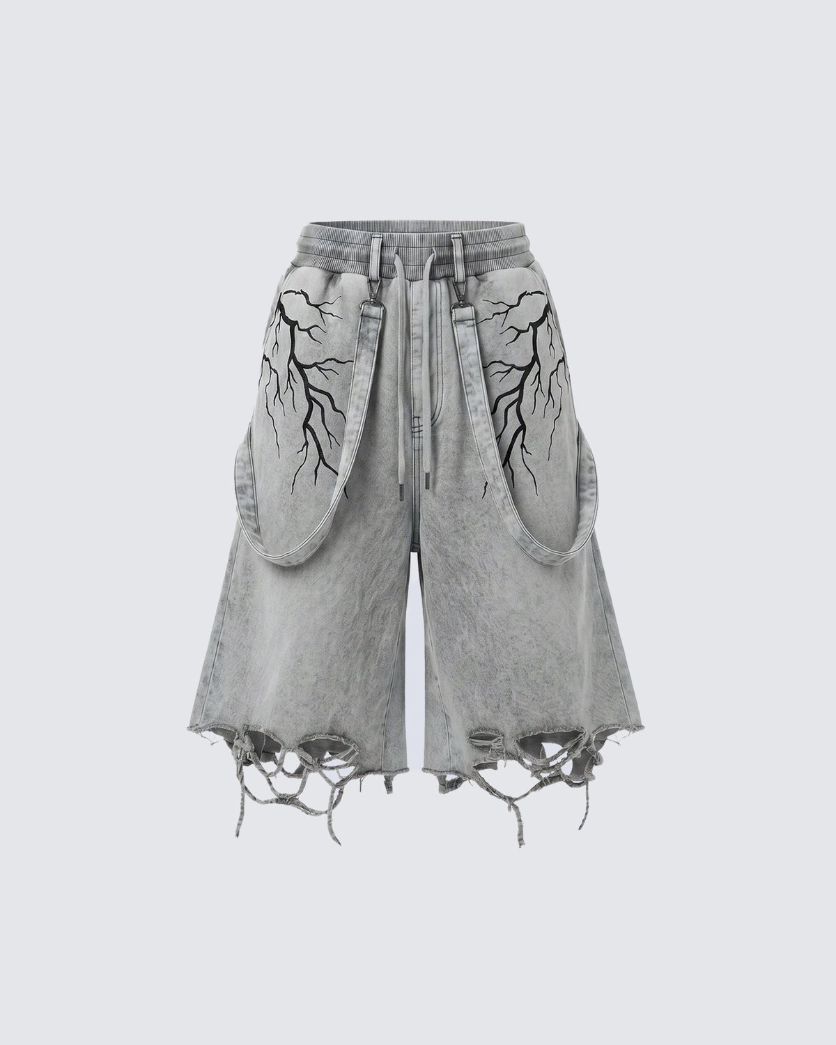 LIGHTNING Series | New Strap Wide-Leg Shorts