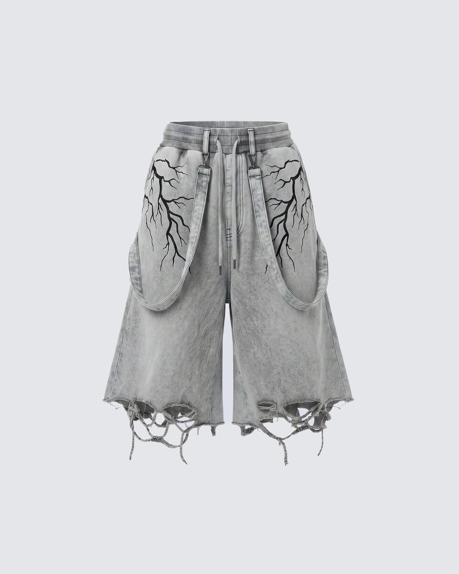 LIGHTNING Series | New Strap Wide-Leg Shorts
