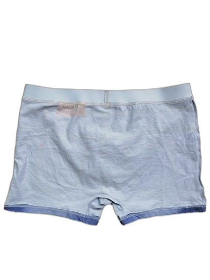 2 Pack Men's Denim Printed Cotton Boxer Briefs