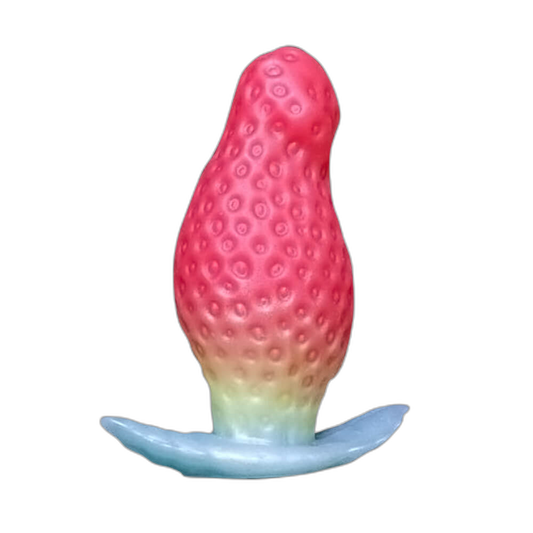 Strawberry - Pink Anal Plug - Cute Silicone Butt Plug