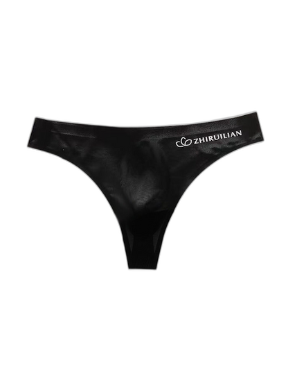 4-pack Men's Sexy Solid Color Letter Seamless Thong