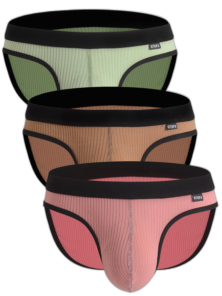 3 Pack Low Rise Soft Briefs With Support Pouch