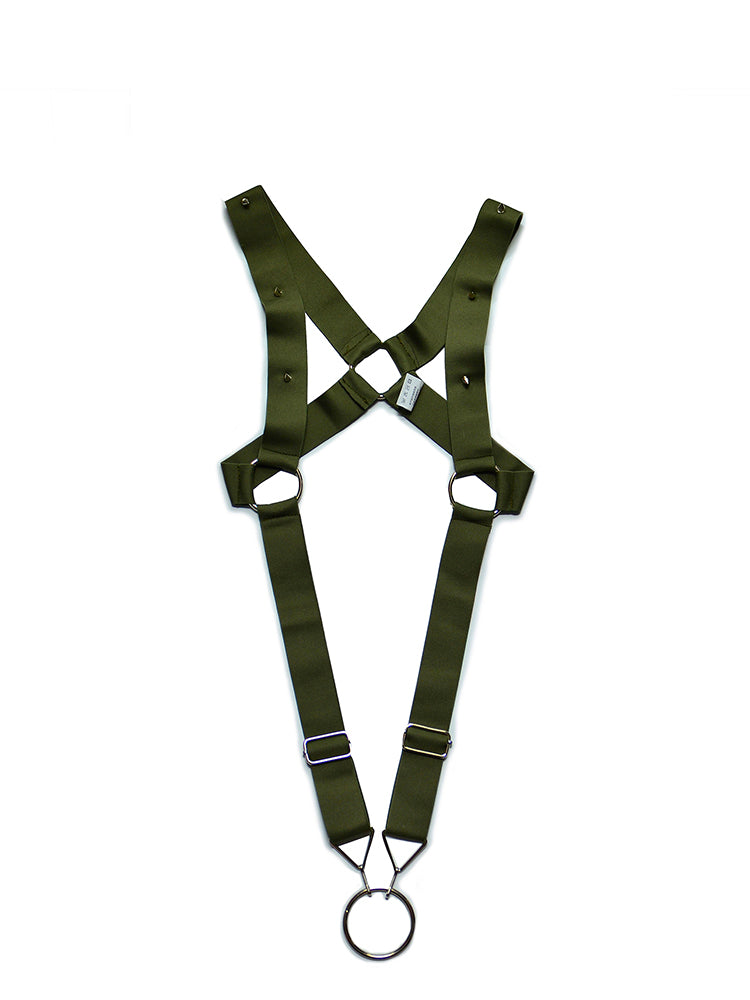 Men's One-piece Suspender Ring Erotic Seduction Metal Thong