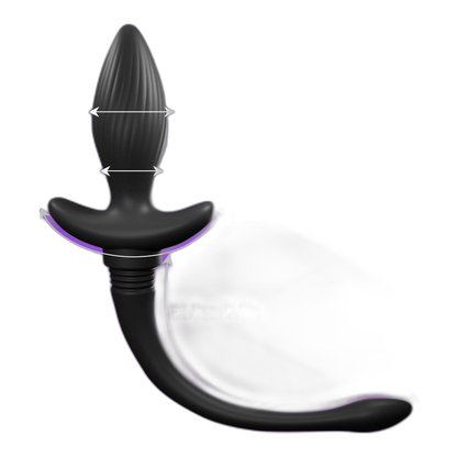 Zoe - Vibrating Butt Plug - Puppy Tail Butt Plug - 10 Frequency Vibrating Anal Toy