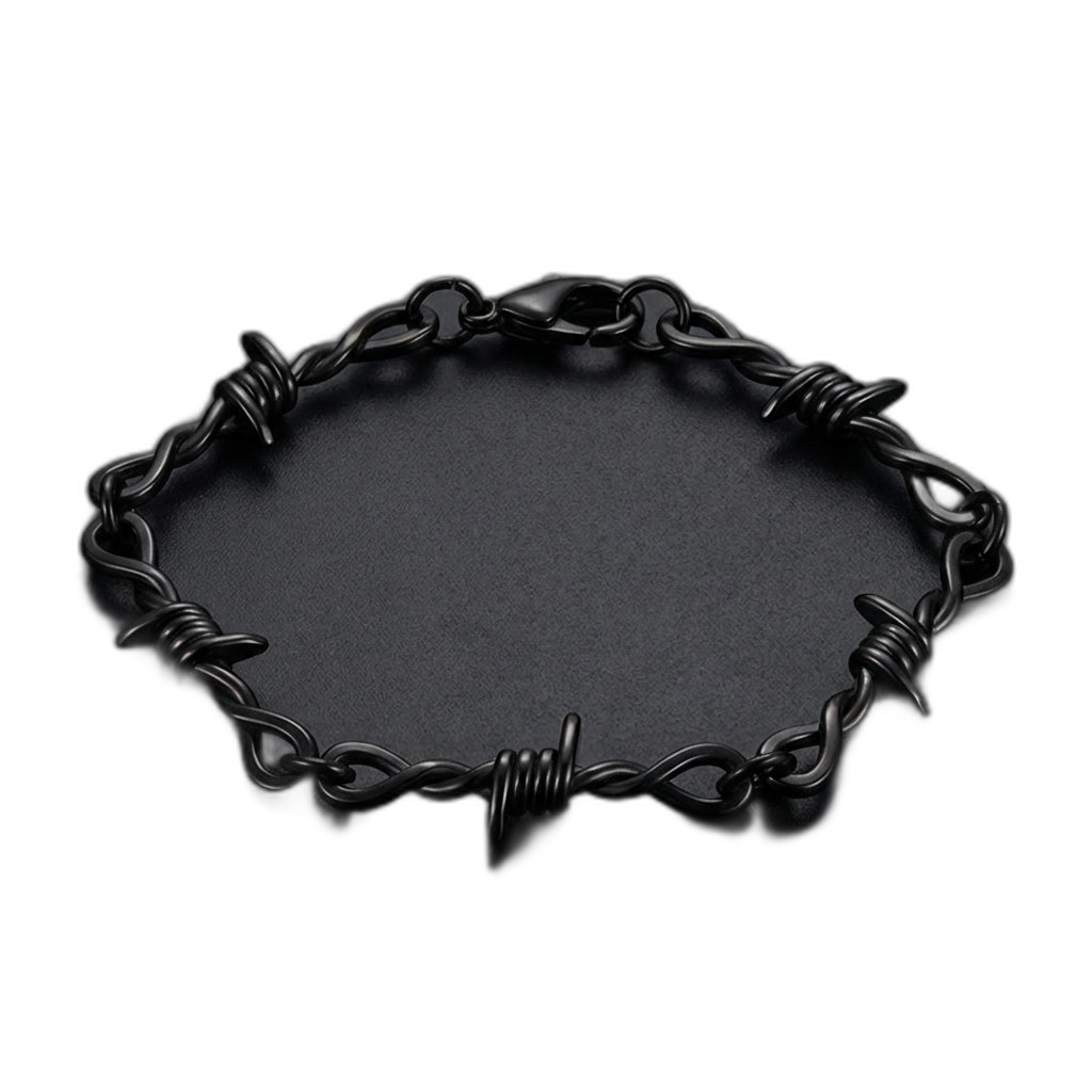 Black Barbed Wire Bracelet