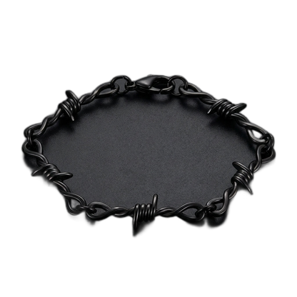 Black Barbed Wire Bracelet