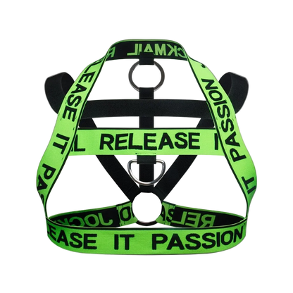 Jockmail Neon Release It Passion Elastic Chest Harness