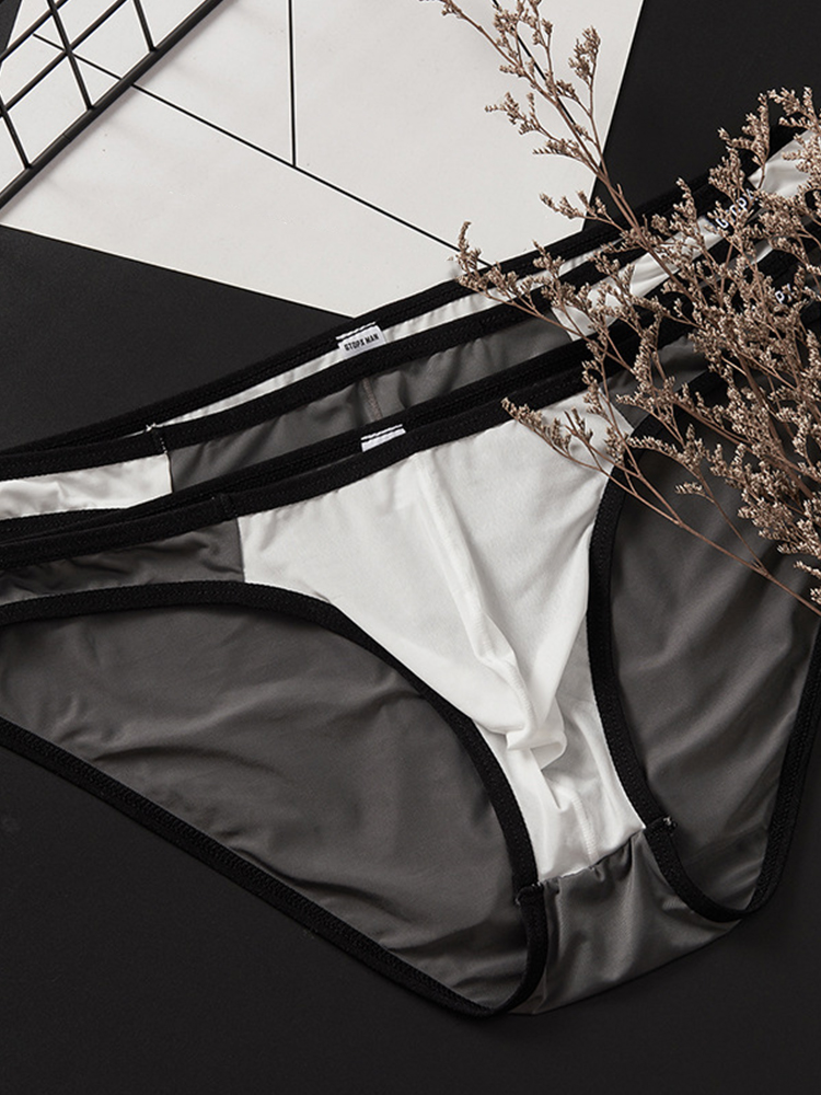 Men's Thin Low-rise Breathable Large Pouch Briefs