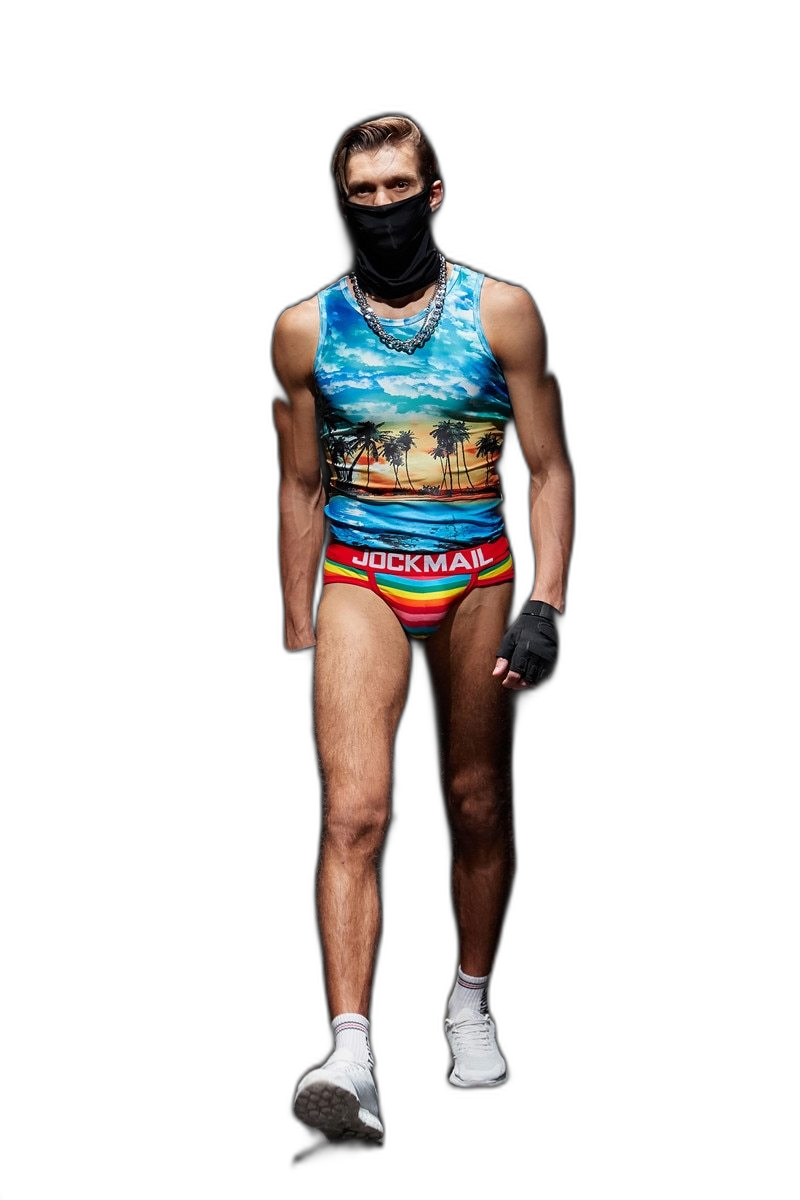 Jockmail Striped Briefs