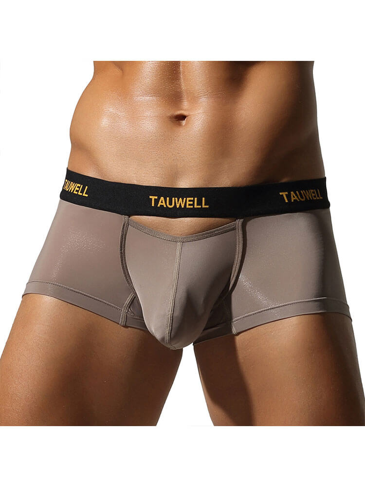 Men's Solid Color Simple Comfortable Boxer Briefs