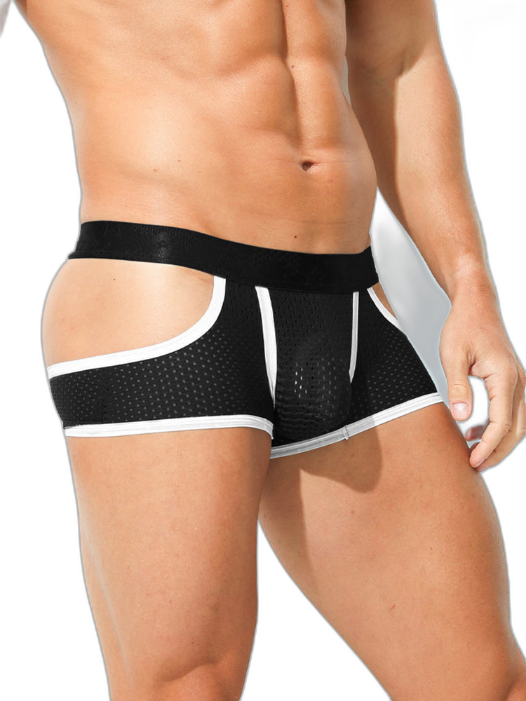 3 Pack Men's Breathable Mesh Lightweight & Airy Supportive Fit Trunks