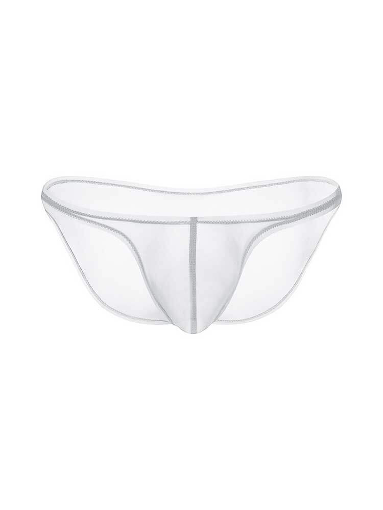 Men's Sexy Sheer Low-Rise Ice Silk Stretch Briefs