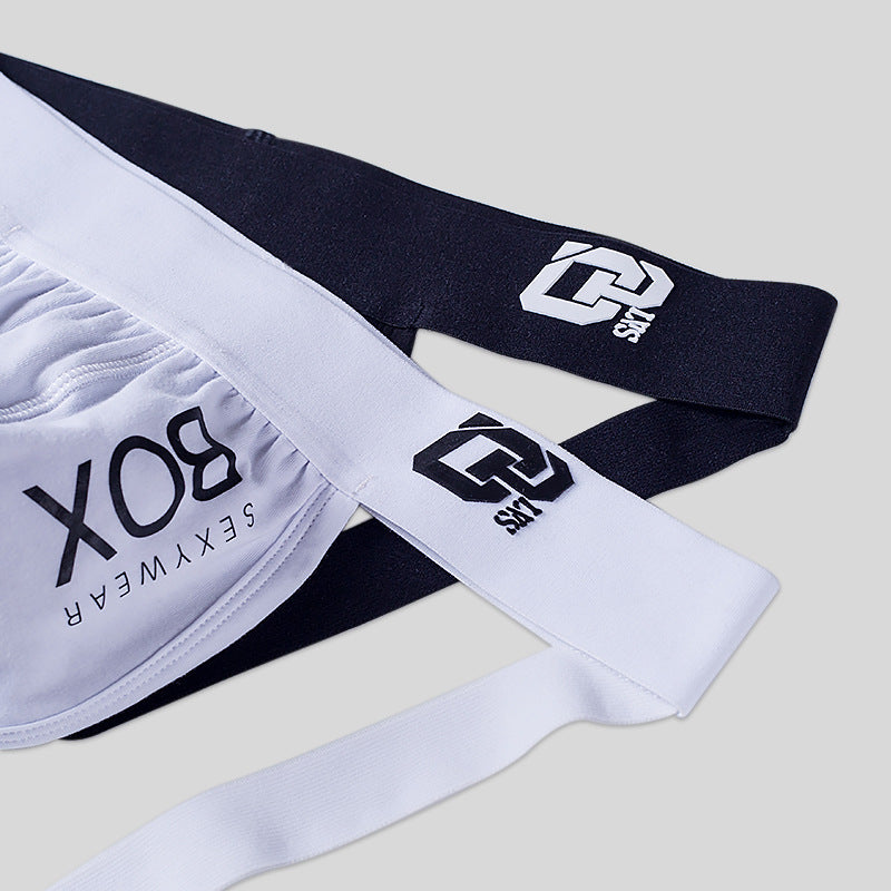 Men's Sexy Cotton Solid Thongs