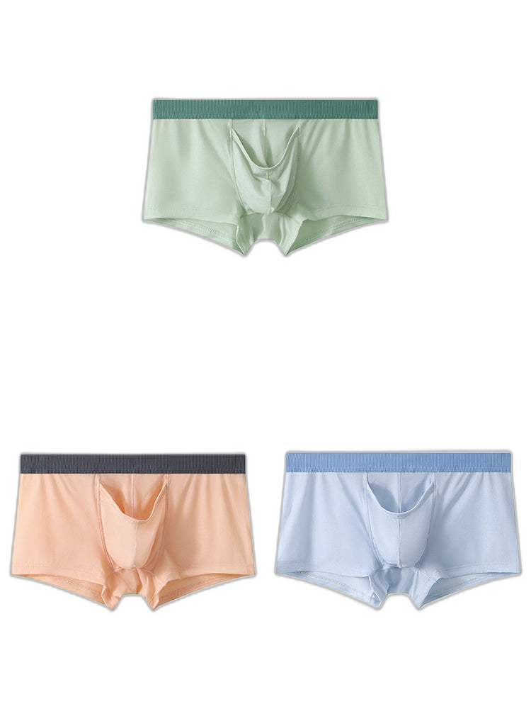 3 Pack Separate Pouch Trunks With Fly Front