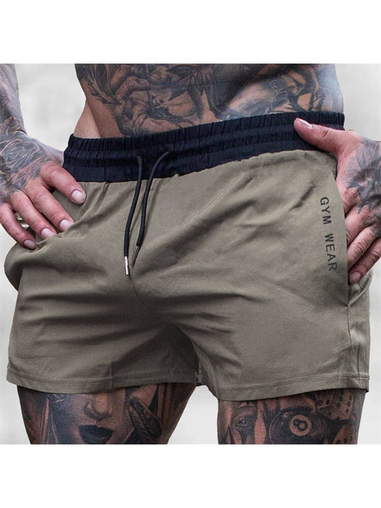 Men's Breathable Sports Gym Drawstring Shorts