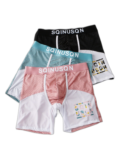 Men's Anti-Chafing Sports Boxer Briefs with Spacious Pouch