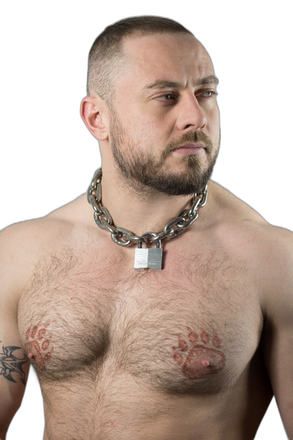ruff GEAR Pitbull Chain 8mm with 40mm Master Lock