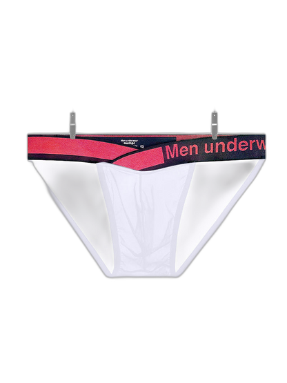 2 Pack Men's Large Pouch Semi-Transparent Sexy Bikini